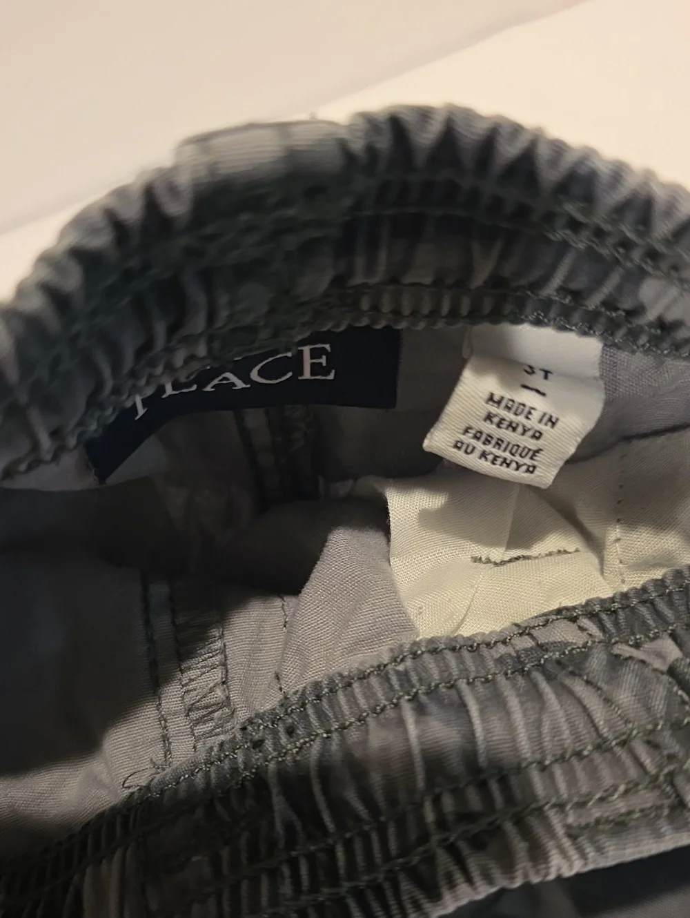 The Childrens Place 3t Kids Gray Camo Cargo Shorts